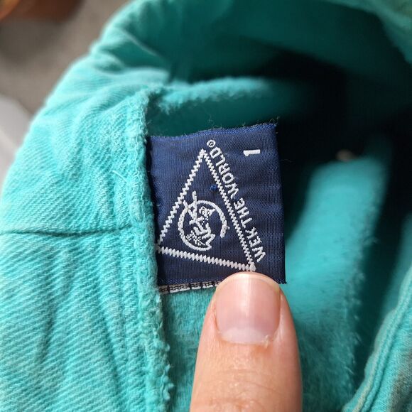 Vintage WEK The World Sweater Womens Large Blue Long Beach Island Drawstring - Picture 5 of 5